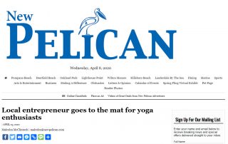 Pelican news article about livas yoga mats